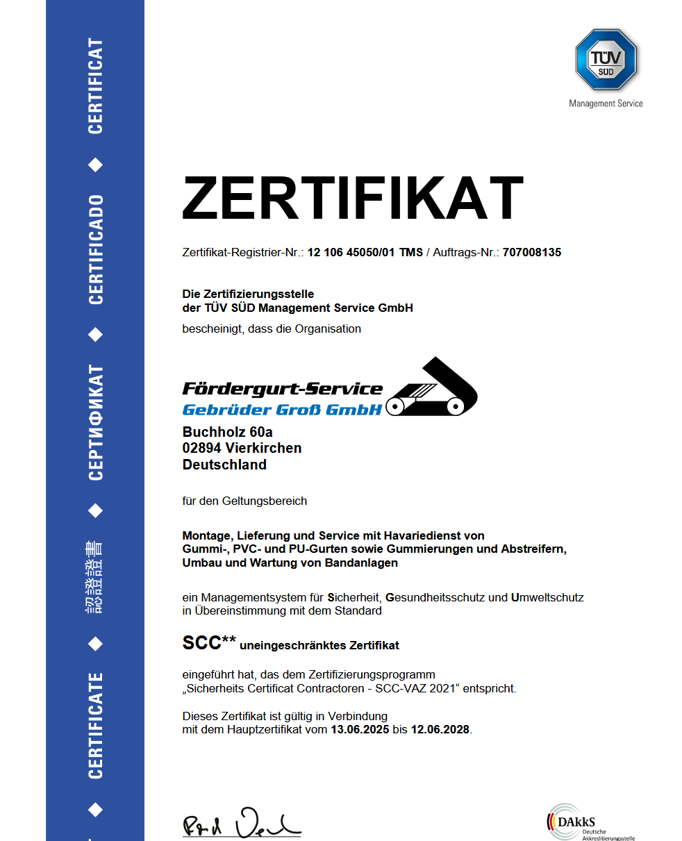 SCC**-Zertifikat
Vierkirchen
